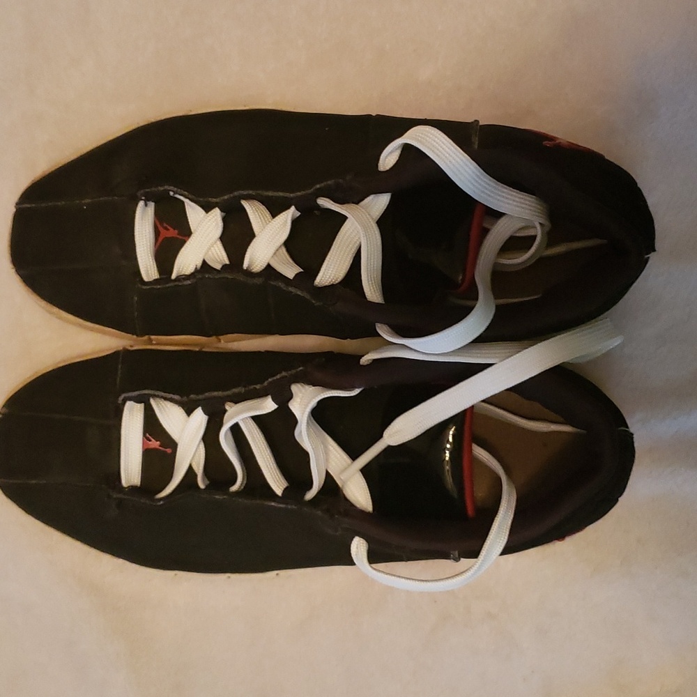 Red Black Nike Air Jordans Low Top